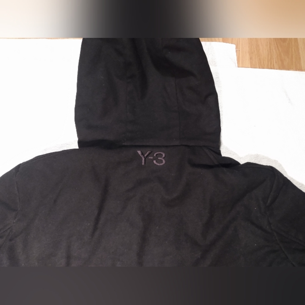 Y-3 Adidas Japan Heavy Wool Blend Lined Deep Pile Fleece Hoodie Winter Jacket XL - Picture 11 of 14